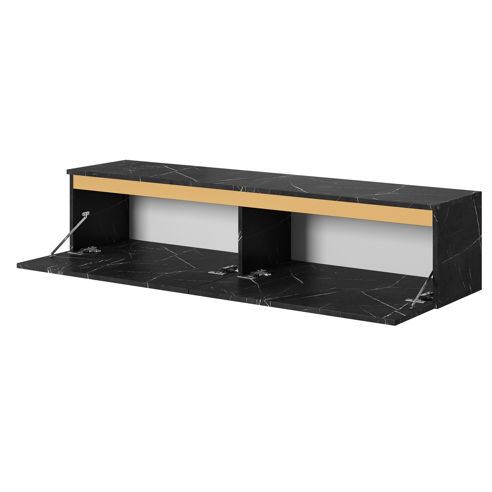 TV staliukas SENEY, juodas, 140 cm