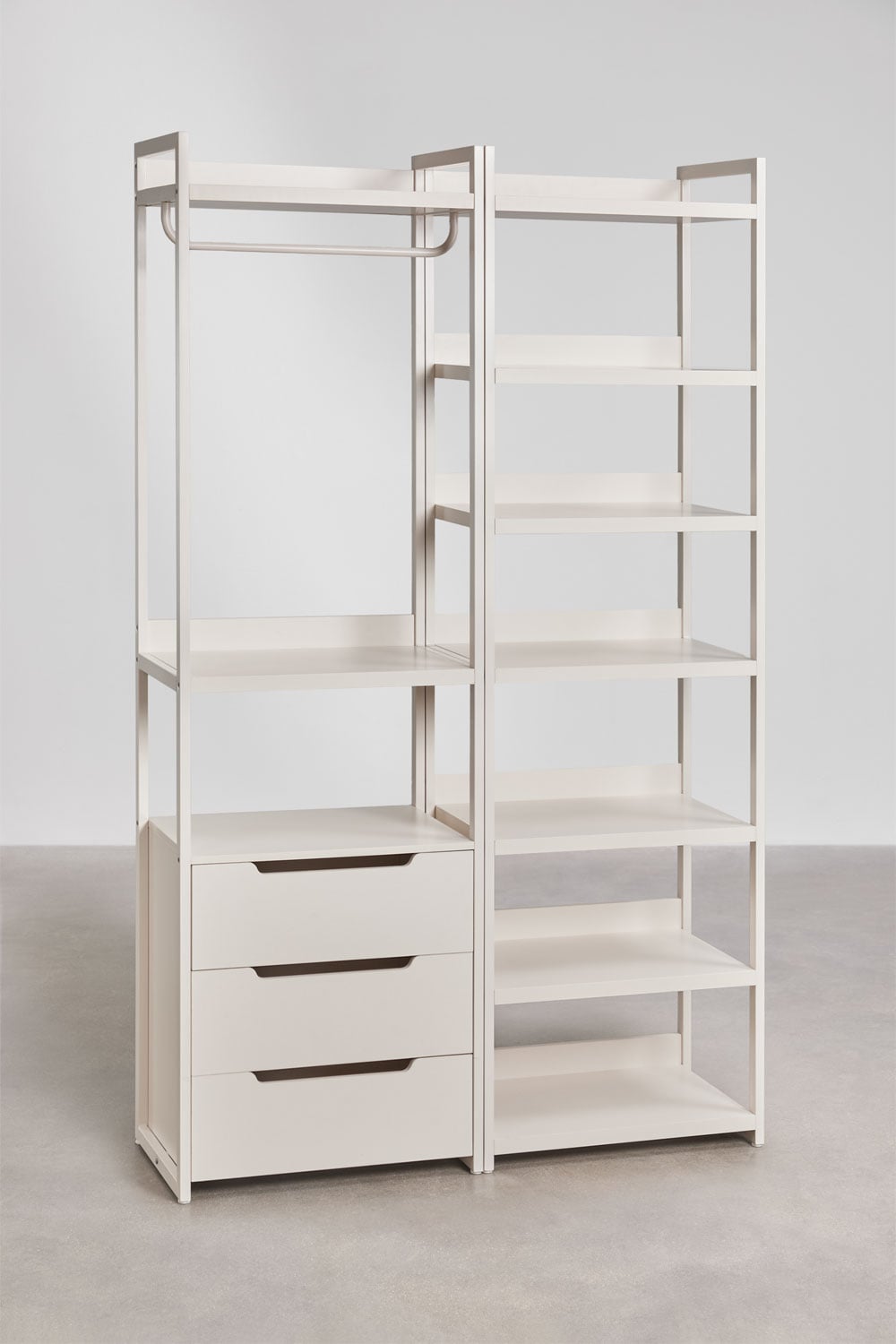 Modulinė atvira spinta CENEUNO 2 dalių, metalas