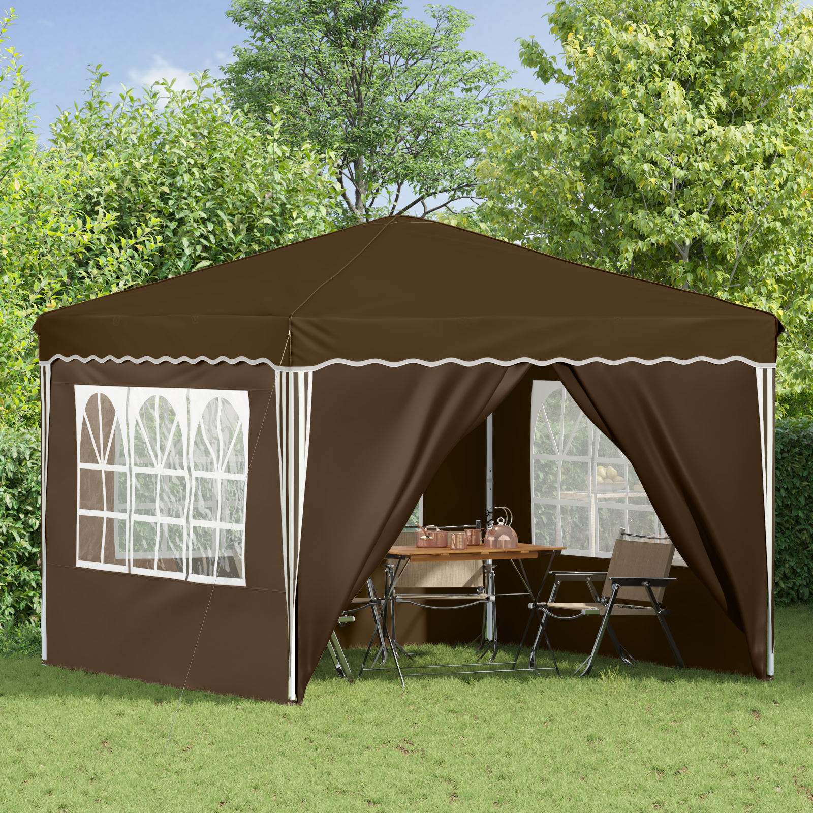 Pop-up ballīšu telts Taupe 288 x 288 x 245 cm