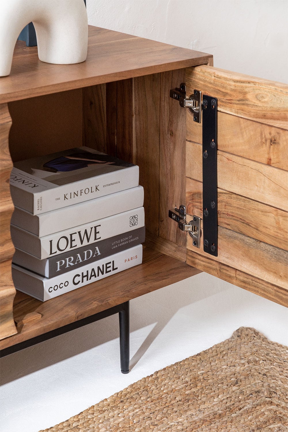 TV stand PVAMEA, acacia wood