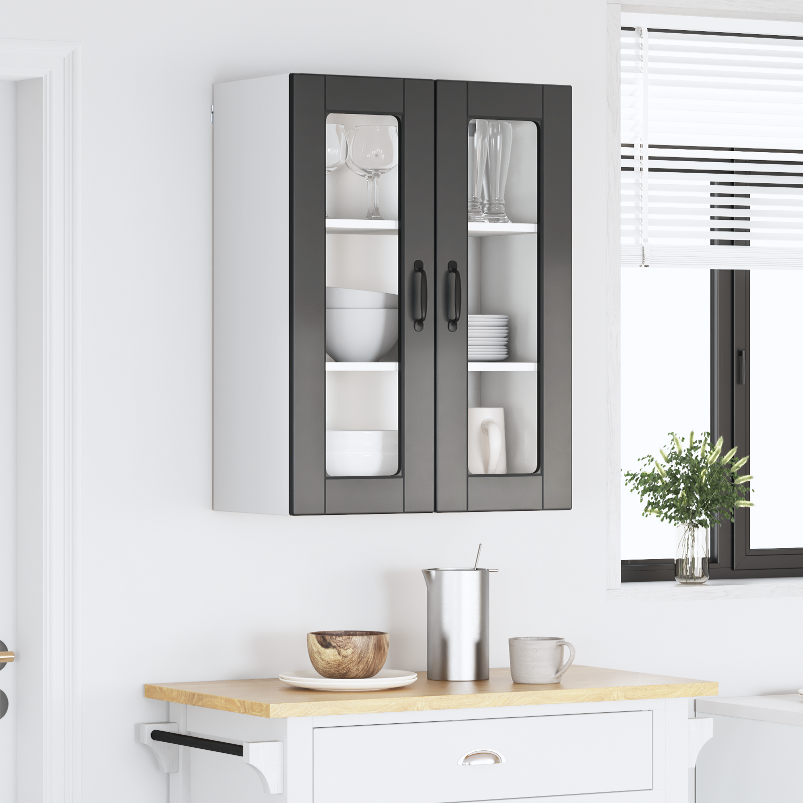 Kitchen Cabinet Black 60 x 31 x 80 cm Engineered Wood