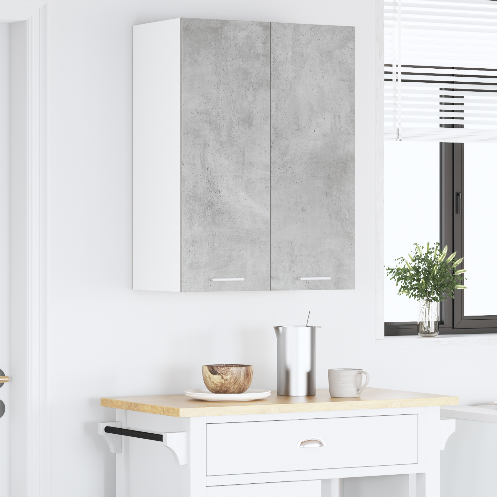 Pakabinama spintelė Riga Betono pilka 60 x 31 x 80 cm