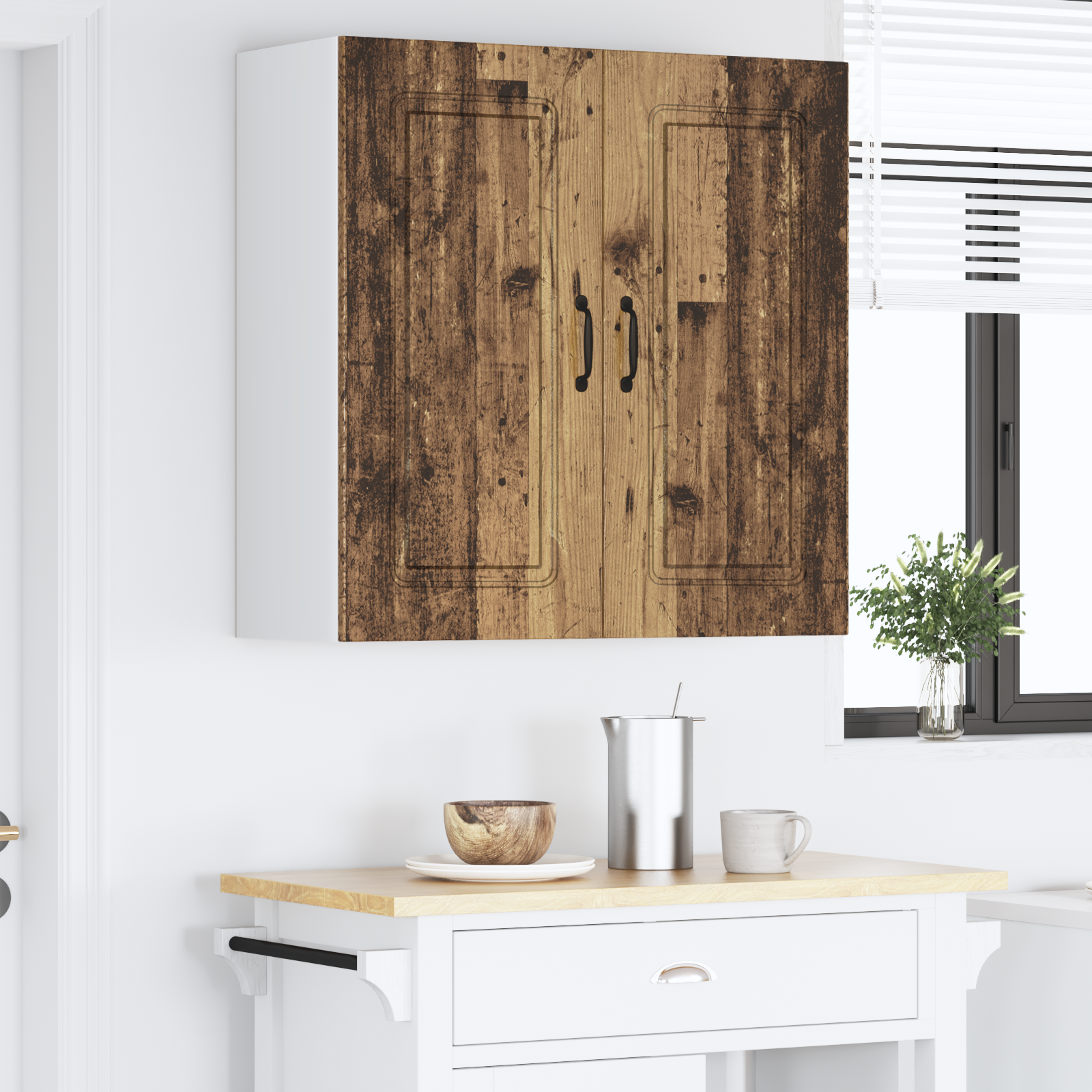 Virtuvės sieninė spintelė Senovinis medis 80 x 31 x 80 cm