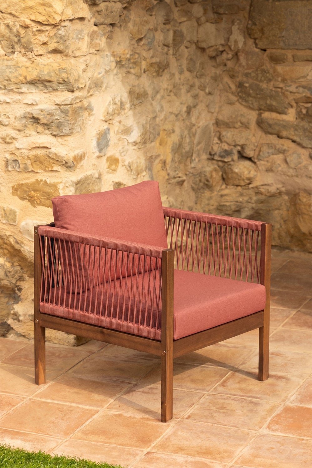 Outdoor armchair PARMA, white