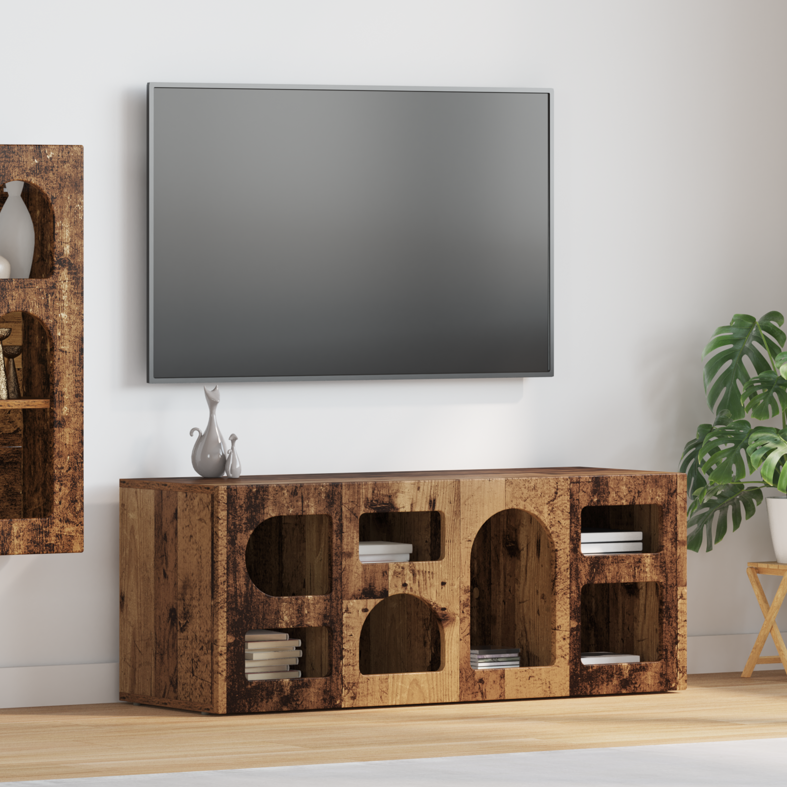 TV Cabinet Old Wood 100 x 35 x 40 cm