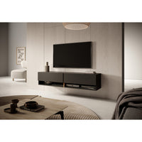 TV staliukas MIRRGO, grafito, 140 cm
