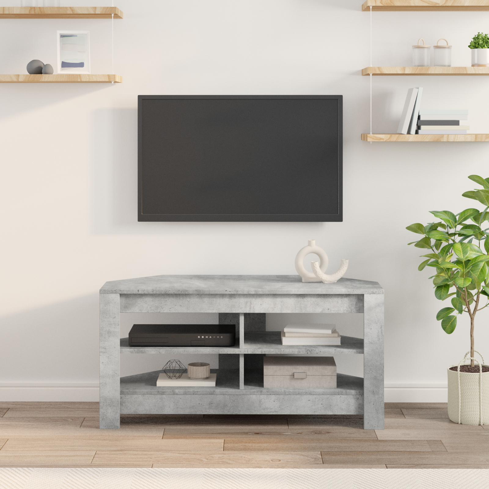 KampinėTVspintelė Betono pilka 102 x 40,5 x 45 cm