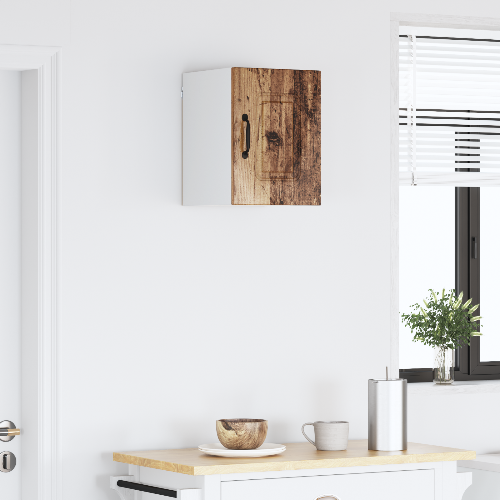 Wall-mounted Kitchen Cabinet Antique Wood 30 x 31 x 40 cm