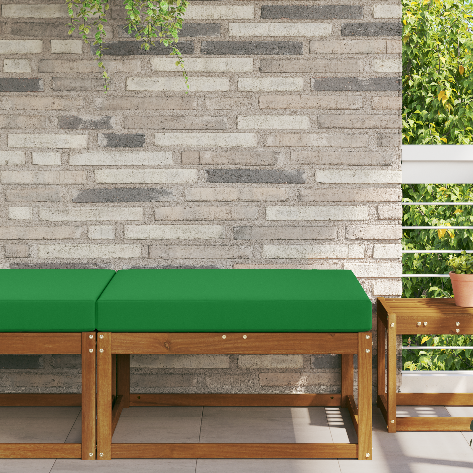 Lauko sofa pagalvėlė Žalia 80 x 80 x 8 cm Poliesteris