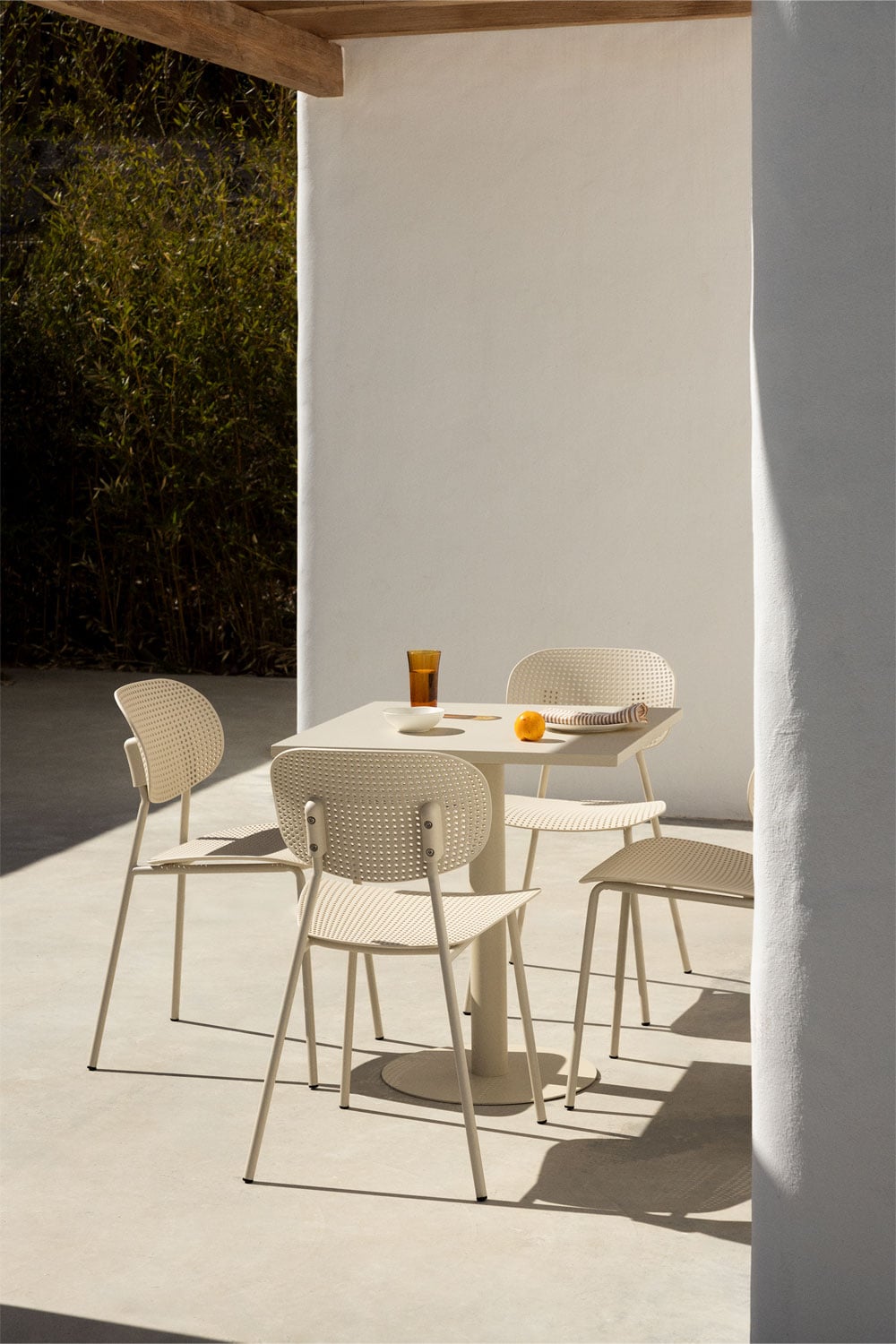 Outdoor furniture set MIZZI, 5 pieces, graphite grey
