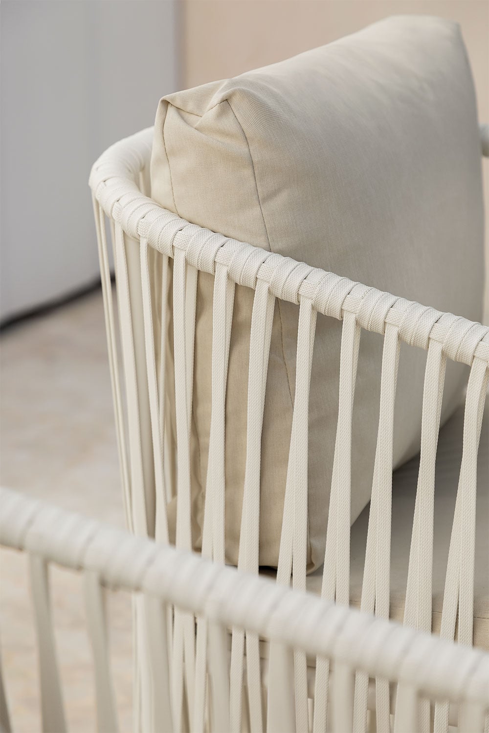 Outdoor armchair SOPHIE, white