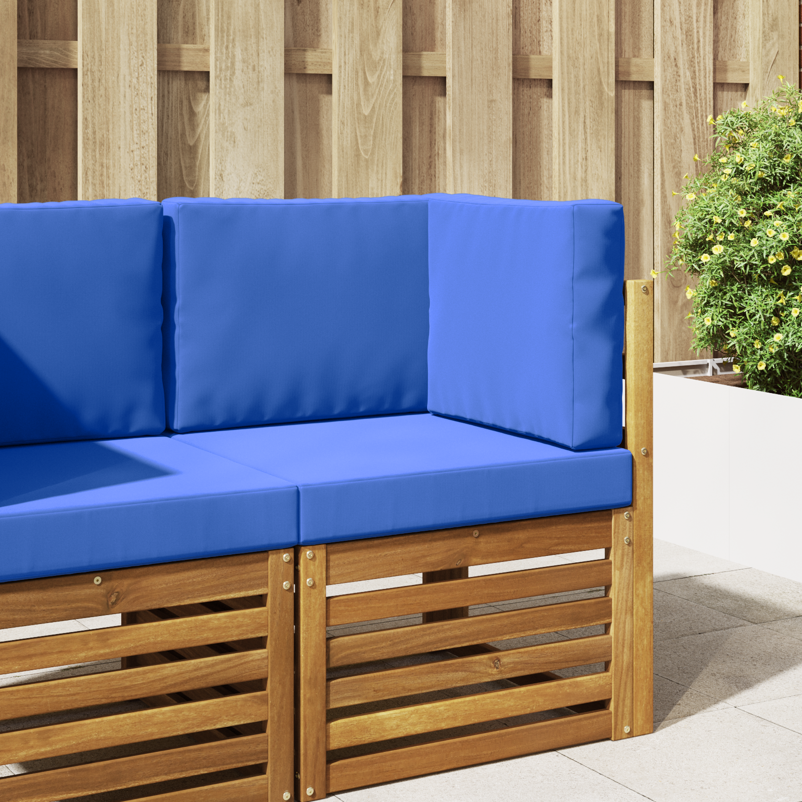 Lauko sofa pagalvėlė 3 pcs Karališka mėlyna Poliesteris