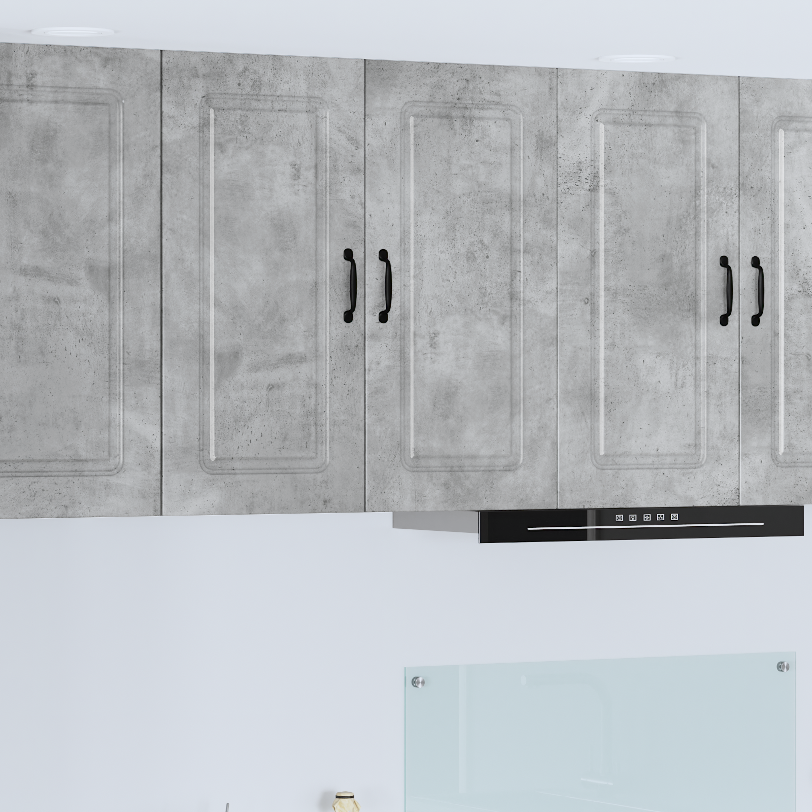 Virtuvės sieninė spintelė Betono pilka 80 x 31 x 80 cm
