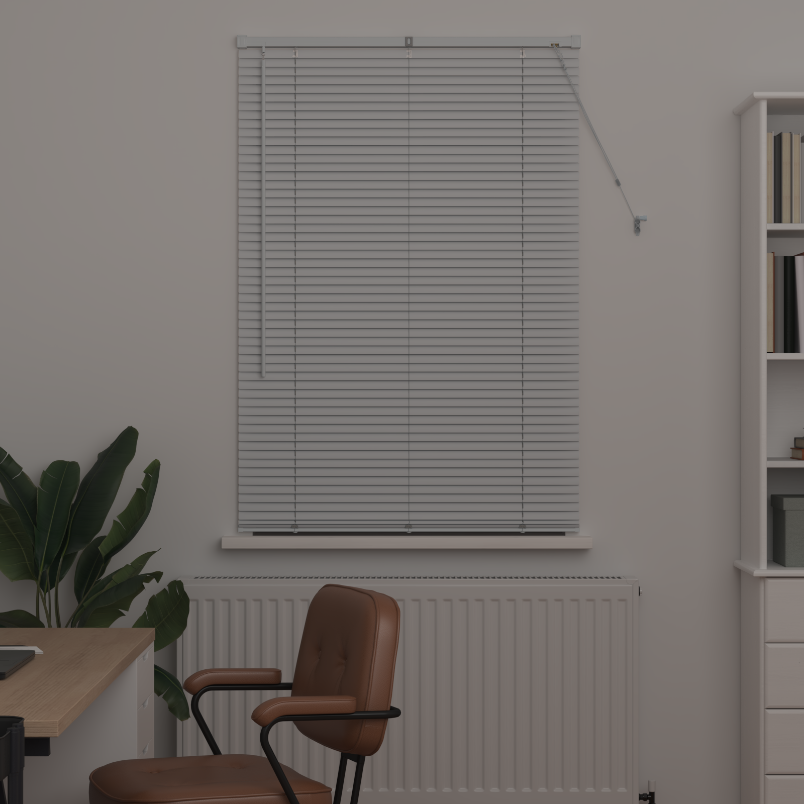 Venēcijas žalūzijas Balta 175 x 90 cm Alumīnijs