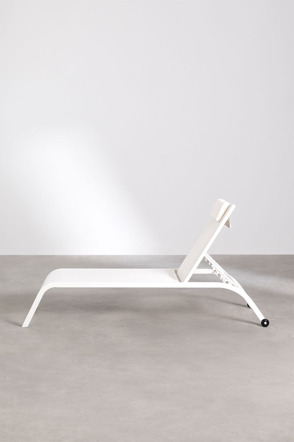 Outdoor lounger THERYS, white