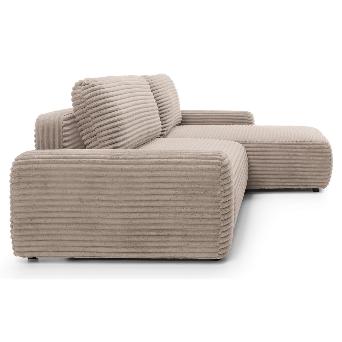 Kampinė sofa-lova ALFERIA, smėlinė, dešinė
