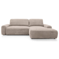 Kampinė sofa-lova ALFERIA, smėlinė, dešinė