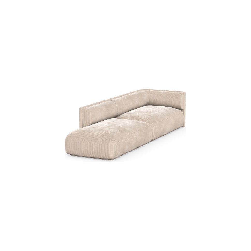 MOOD 4 vietų sofa, migdolų spalva, dešinė pusė