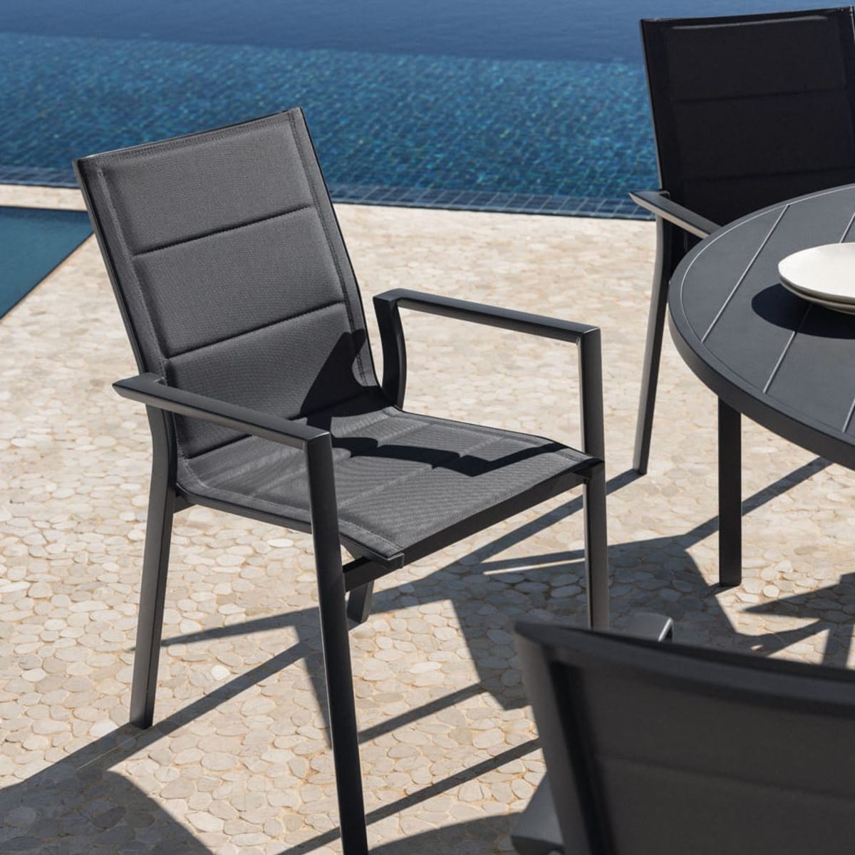 ALUKAS outdoor chair, graphite grey