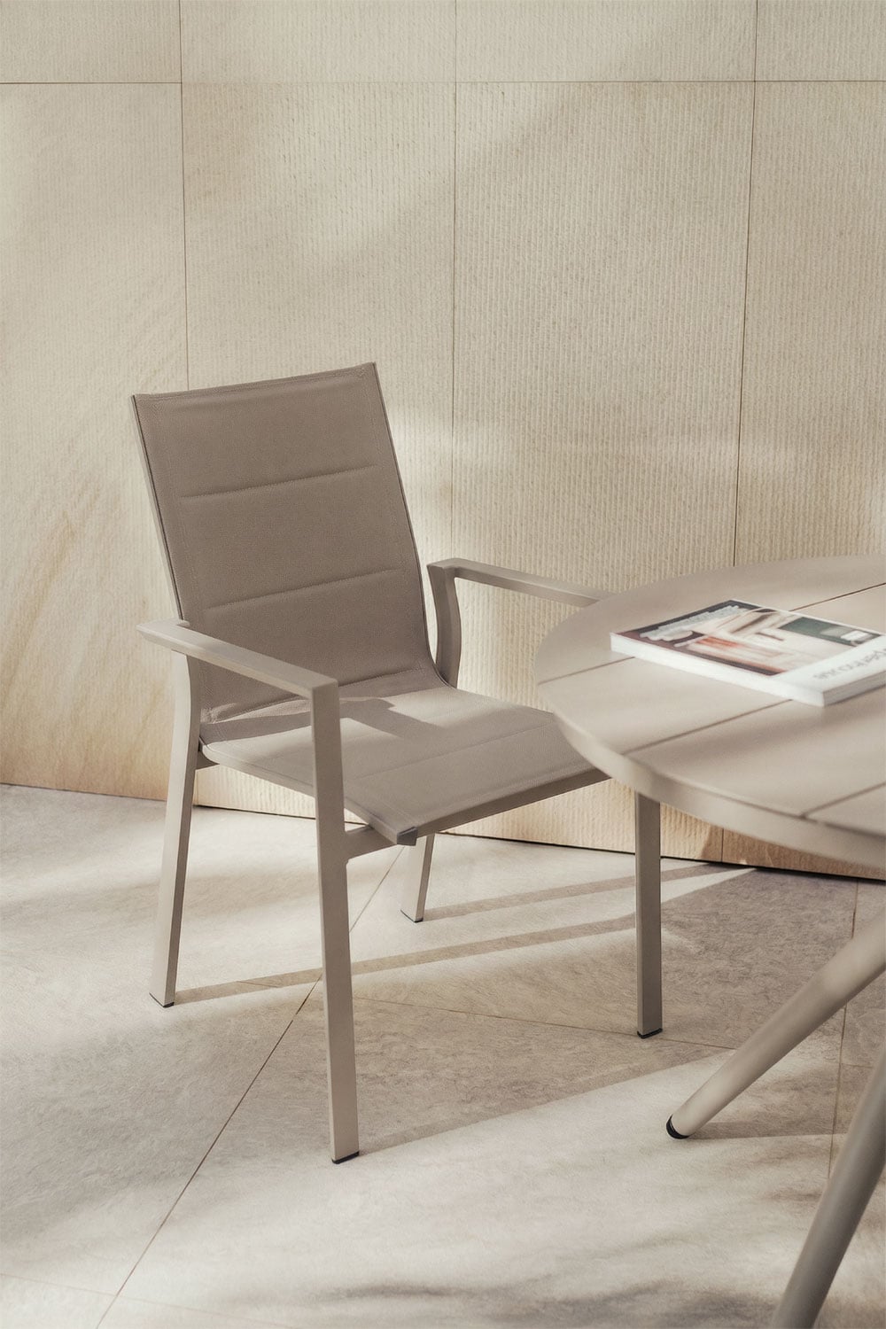 Garden chair ALUKAS, mocha brown