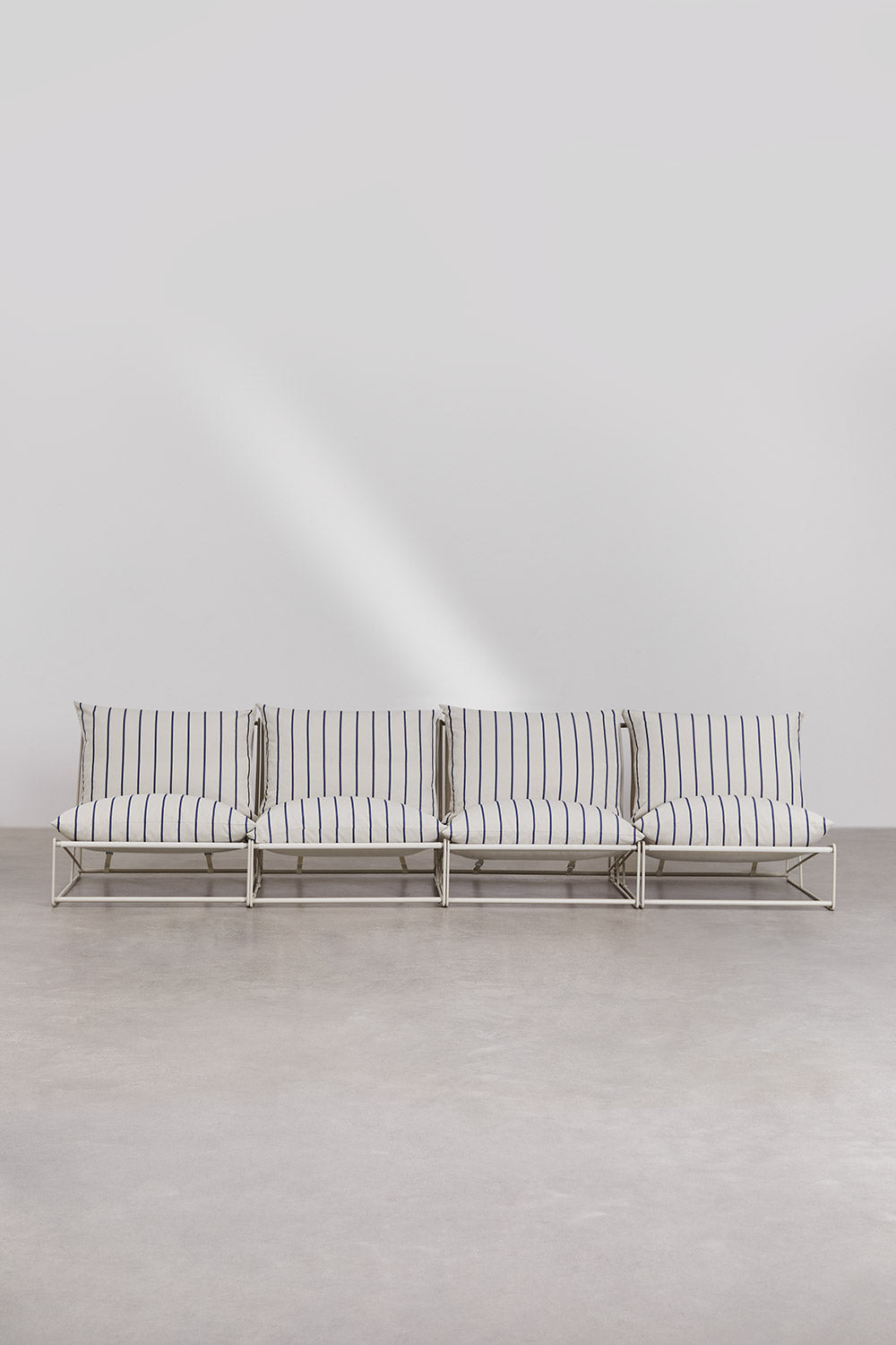 Modular outdoor sofa COSMO, Creamy sand blue