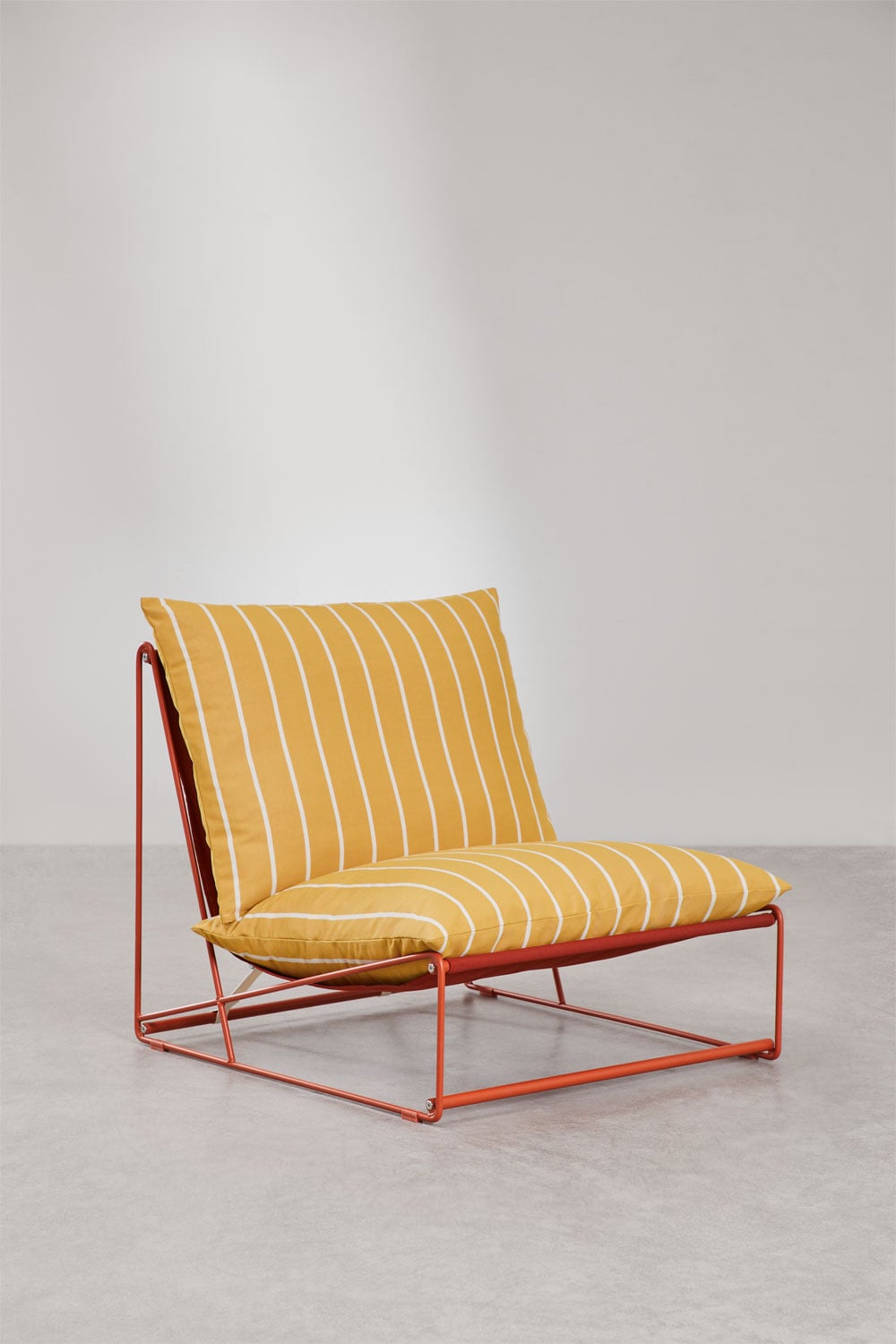 Modulinė lauko sofa COSMO, Medaus geltona - Chocolate & Blk Frame