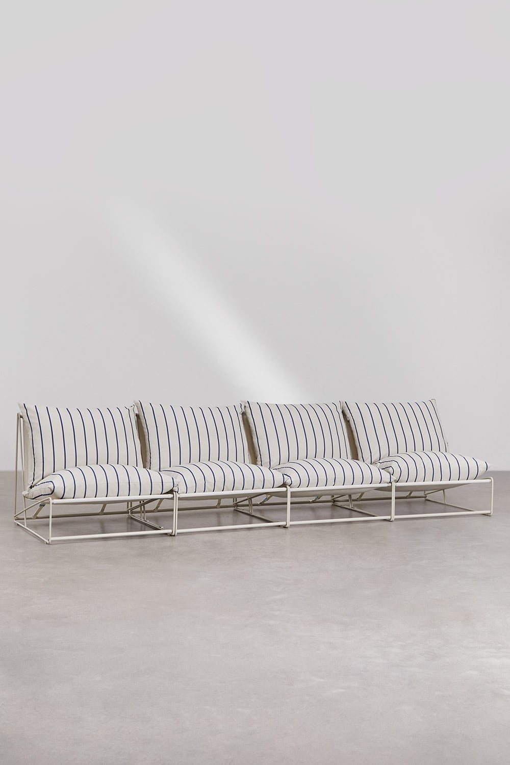 Modular outdoor sofa COSMO, Creamy sand blue