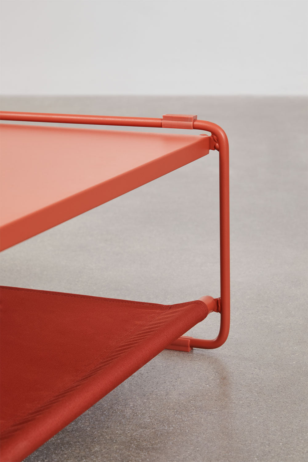 Outdoor pouffe-table COSMO, Honey yellow frame