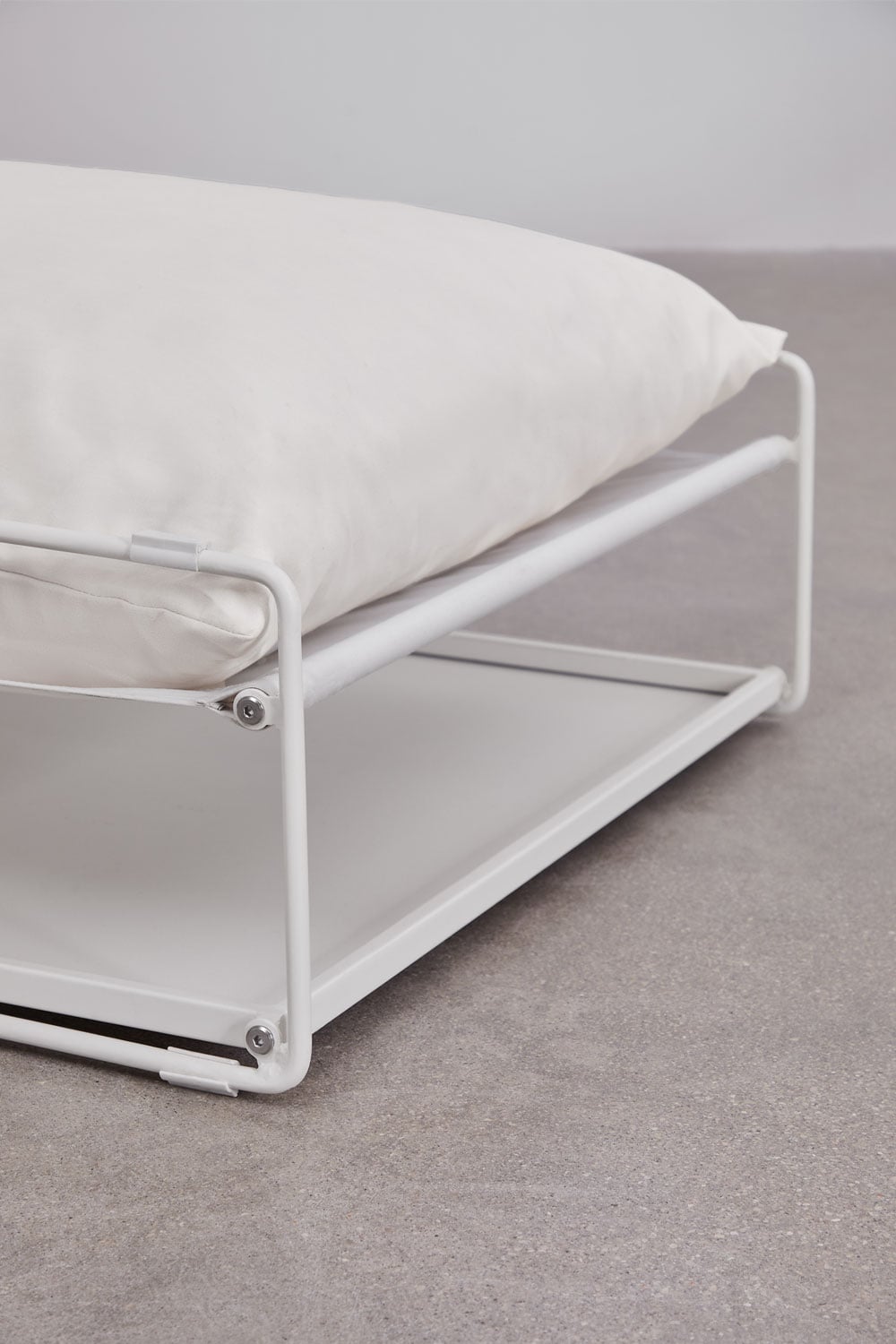 Lauko pufas-staliukas COSMO, kreminė-mėlyna