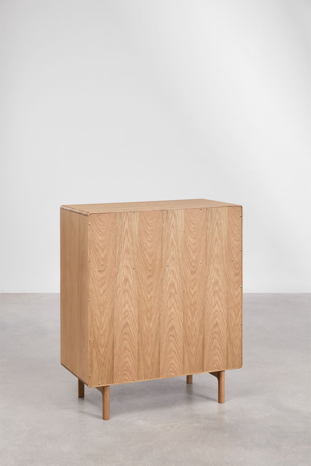 Aukšta komoda TREVERIS, iš ąžuolo