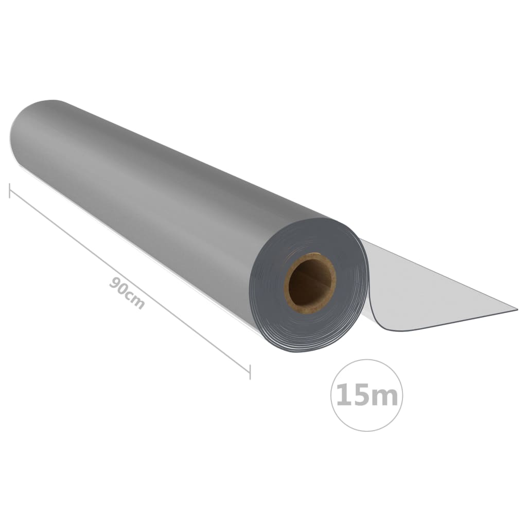 Apsauginės stalo plėvelės ritinys, matinis, 0,9x15m, PVC, 2mm - Namų Idėja