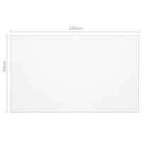 Apsauginis stalo kilimėlis, matinis, 160x90cm, 2mm, PVC - Namų Idėja