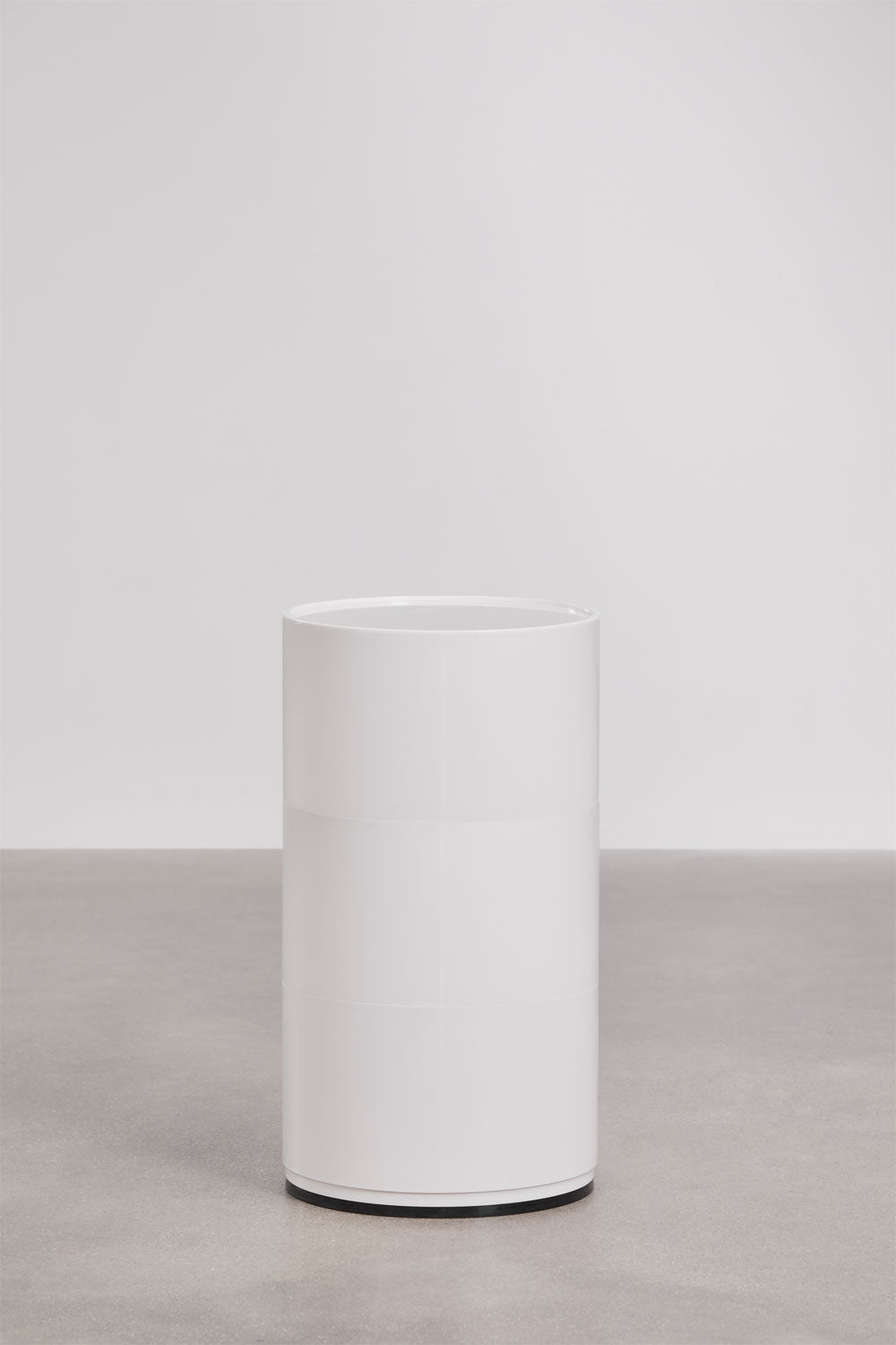 SARUORA Round Bedside Table, White