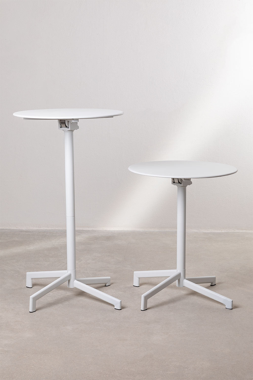 Round bar table ALTO, white