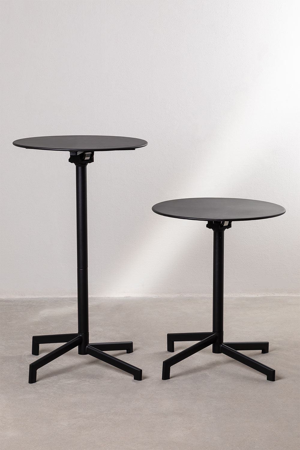 Round bar table ALTO, black
