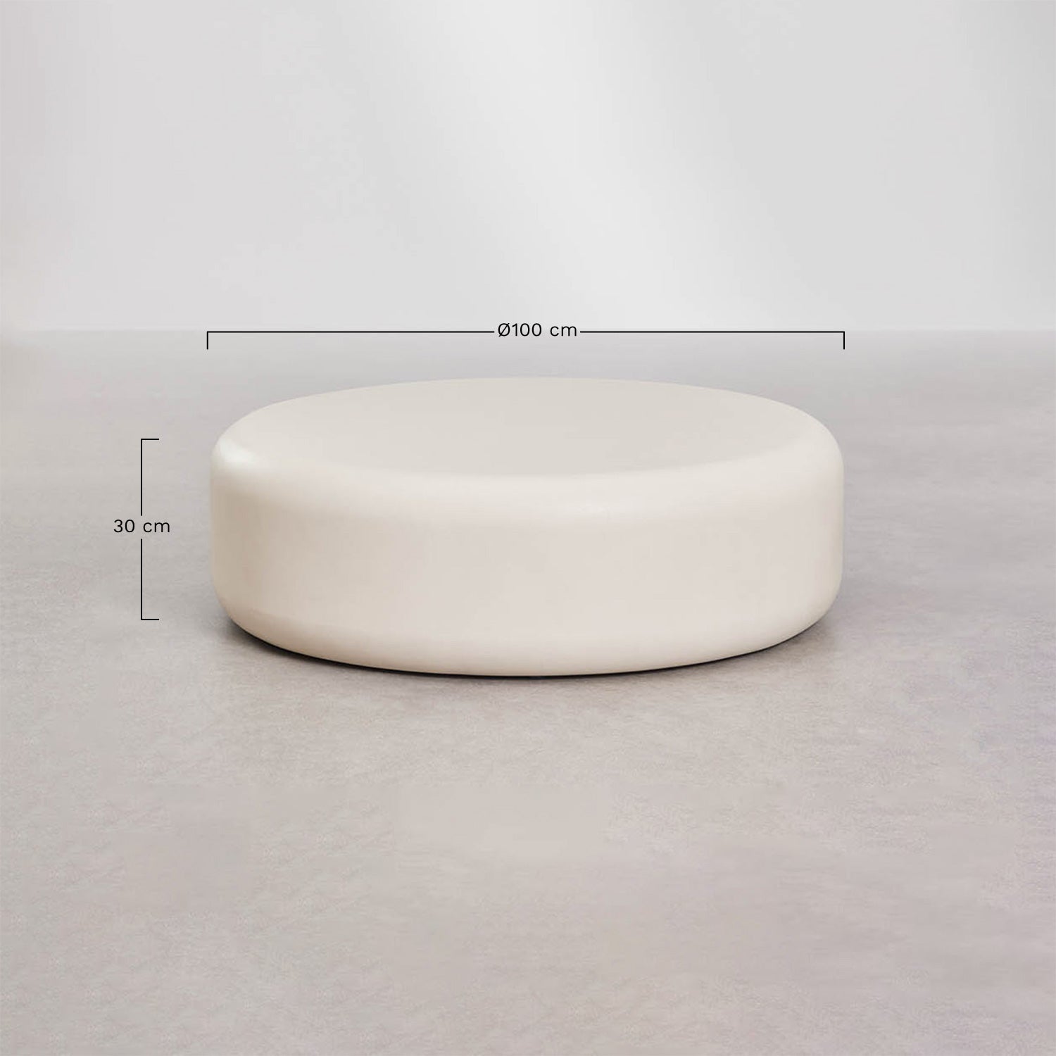 Apaļš kafijas galdiņš ORVIURA Ø100 cm, cements
