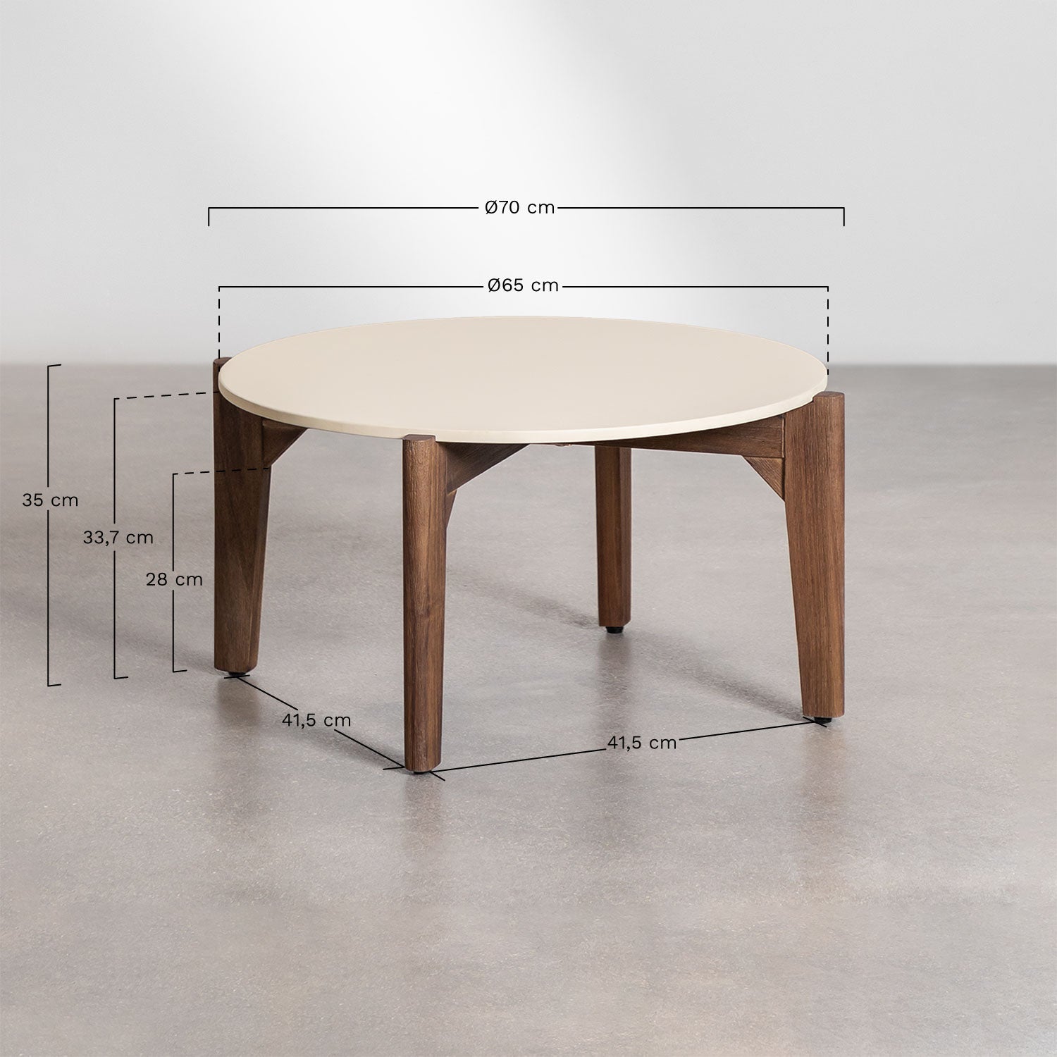 Round coffee table XDUMI, Ø65 cm