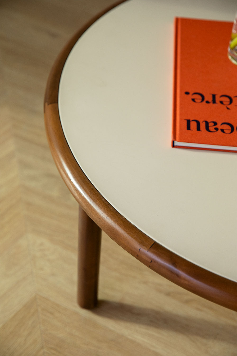 ZENIURA Round Coffee Table, acacia wood