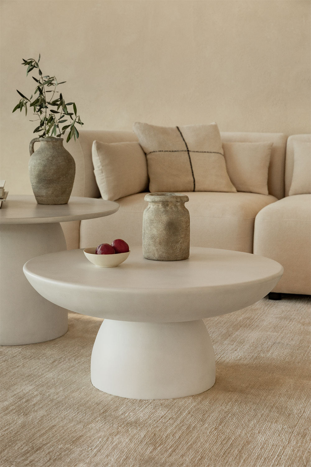 ZMAORKU Round Coffee Table Ø70
