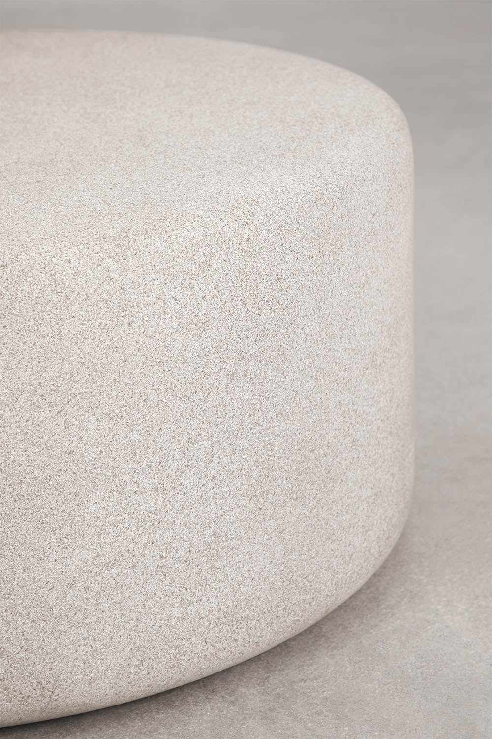 TERRAZZO round outdoor table, grey sand