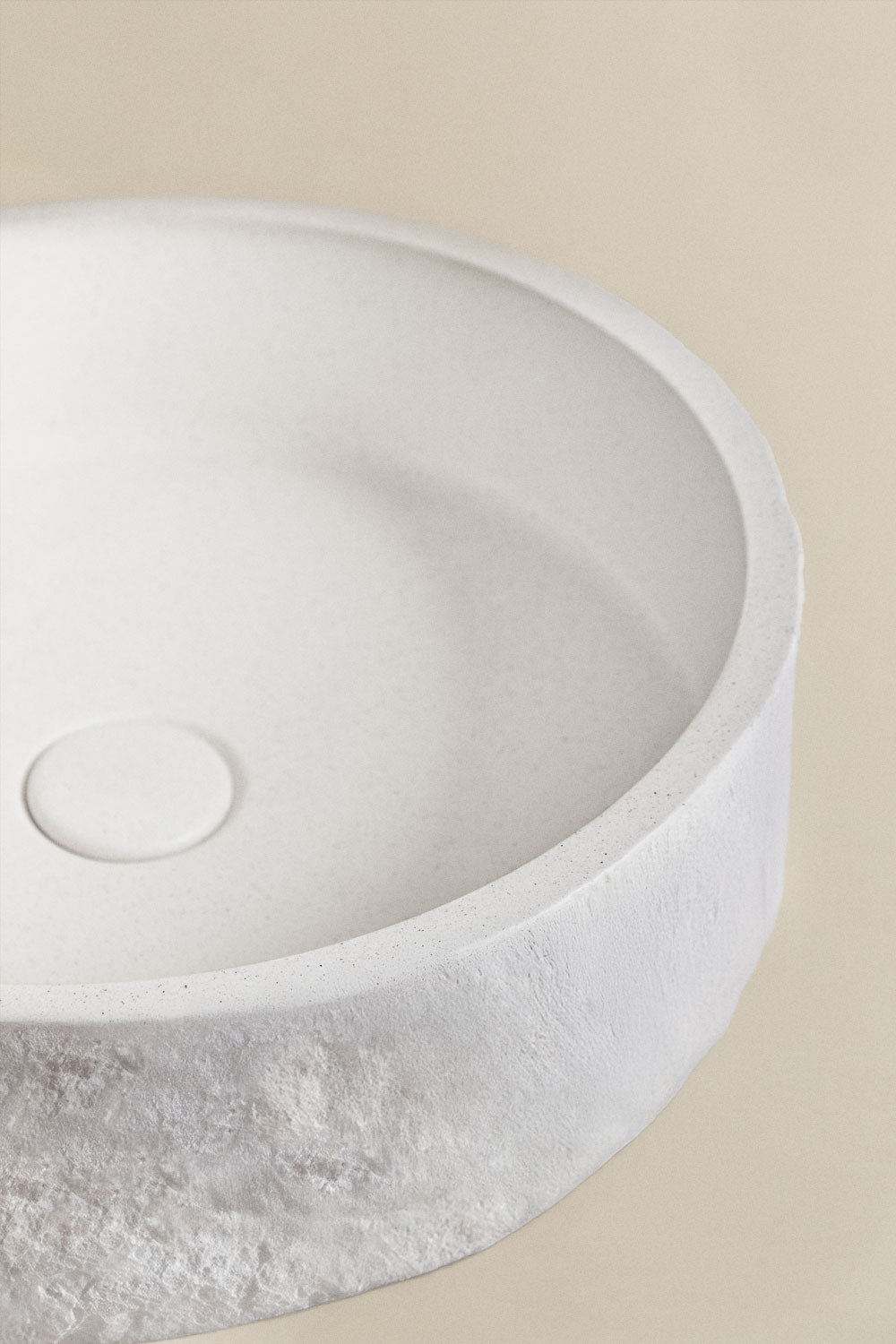 MARUARO round washbasin Ø40 cm, cement