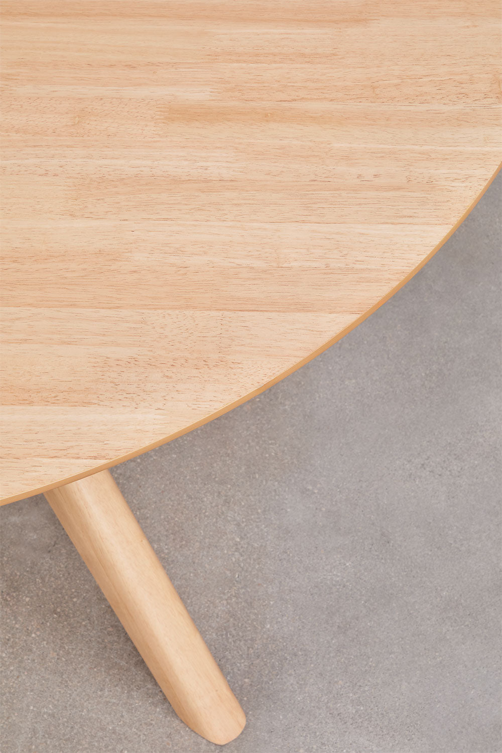 Round dining table PALOARA Ø120 cm, MDF and rubberwood veneer