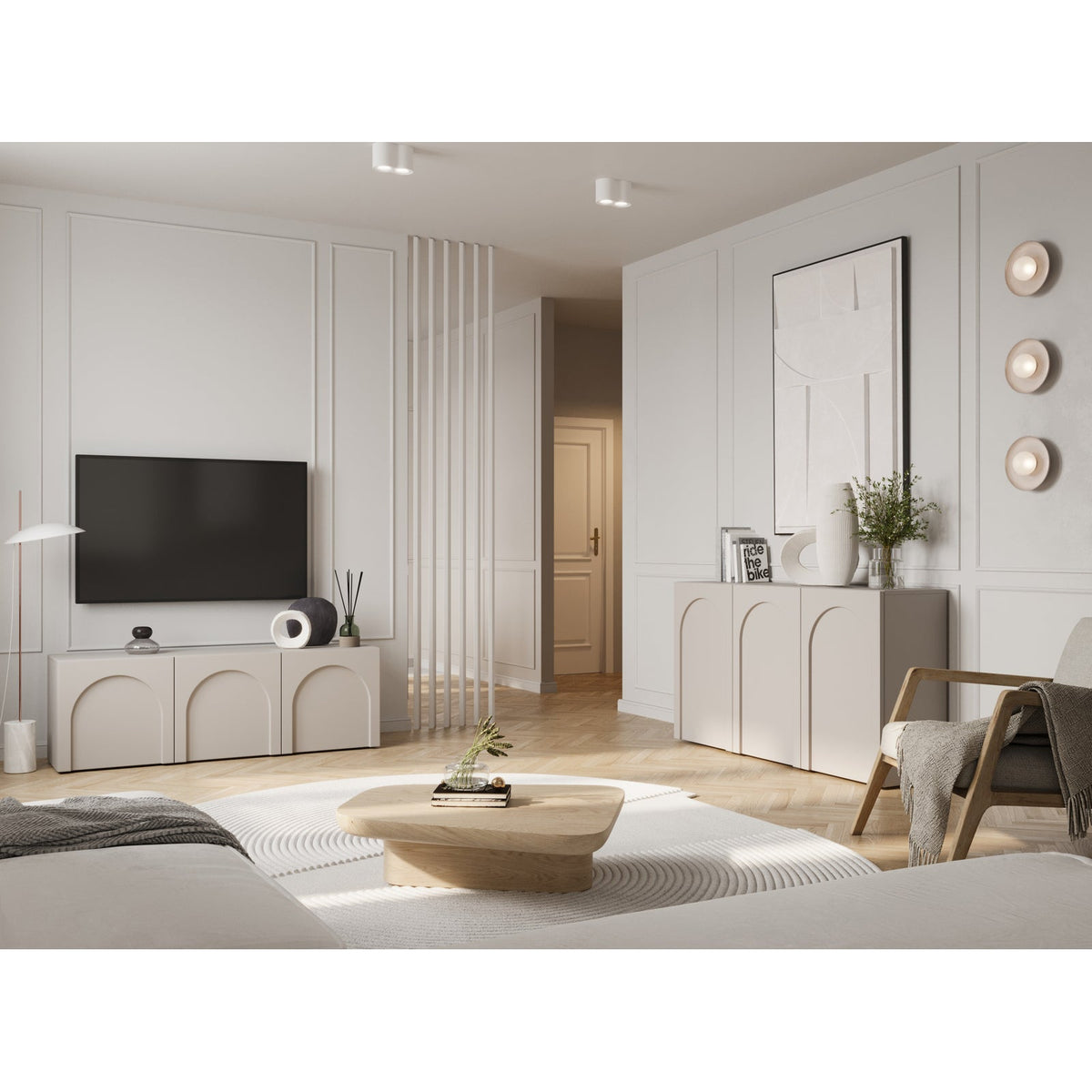 TV spintelė OTTO, 150 cm, kašmyras