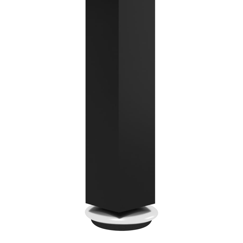 Arbatos staliukas, juodas ir marmuro, 70cm, grūdintas stiklas - Namų Idėja