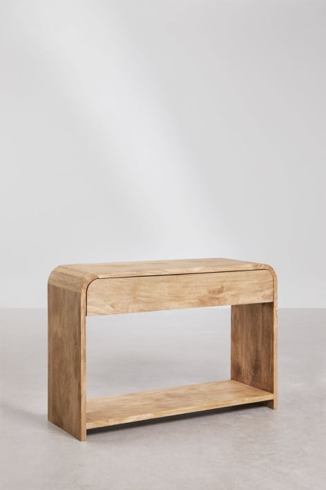 Naktsgaldiņš JARAINO 45x30 cm, mango koks un MDF