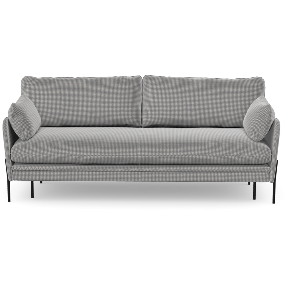3 vietų sofa lova DONNIE, pilka spalva, ash medžiaga