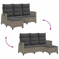 Atlošiama sodo sofa su pagalvėlėmis L formos pilkos spalvos - Namų Idėja