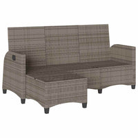 Atlošiama sodo sofa su pagalvėlėmis L formos pilkos spalvos - Namų Idėja