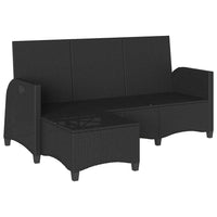 Atlošiama sodo sofa su pagalvėlėmis L formos smėlio juodas - Namų Idėja