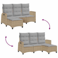 Atlošiama sodo sofa su pagalvėlėmis L formos smėlio spalvos - Namų Idėja
